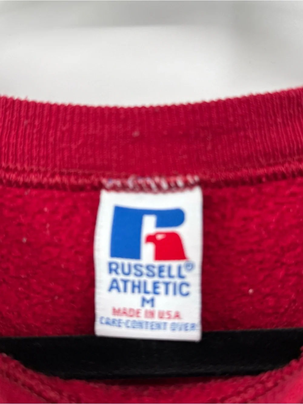 Russell Athletic Crimson Graphic Crewneck Sweatshirt